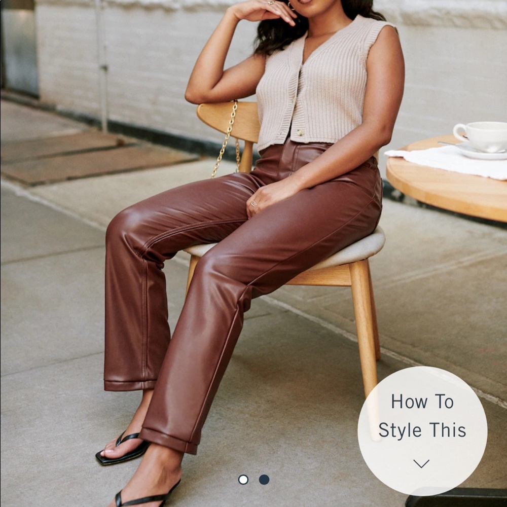 Abercrombie vegan leather pants